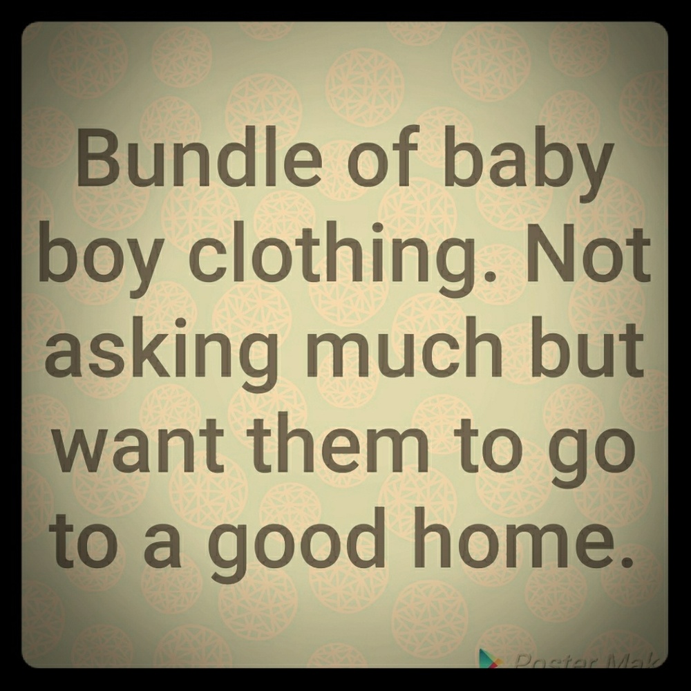 Baby boy clothing and shoes